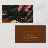 Modern Greenery Leaf Abstract Visitekaartje (Voorkant / Achterkant)