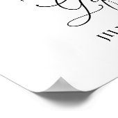 Modern Greenery Lemon Floral Kaarten & Geschenken Poster (Hoek)