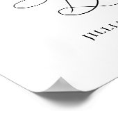 Modern Greenery Lemon Floral mimosa barteken Poster (Hoek)