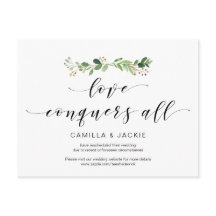 Modern Greenery, Love verovert all, Postponement