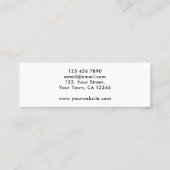 Modern Greenery Mini Visitekaartje (Achterkant)