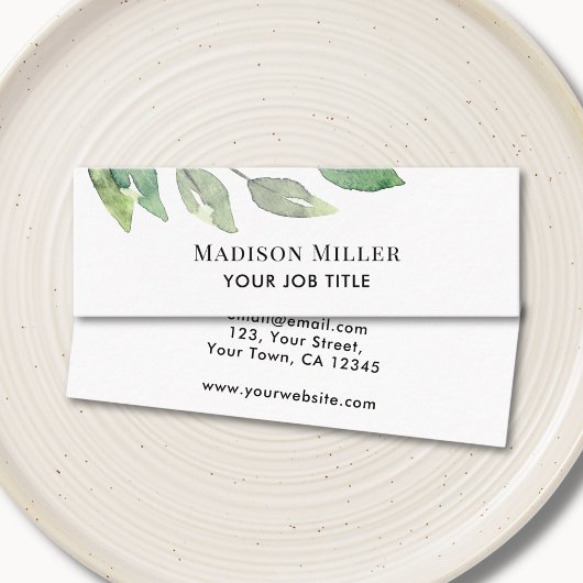 Modern Greenery Mini Visitekaartje