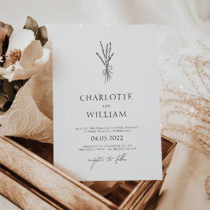 Modern Greenery Minimal Wedding Kaart