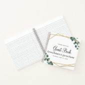 Modern Greenery Minimalist Guest Book Notitieboek (Binnen)