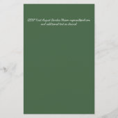 Modern Greenery Monogram Budget Wedding nodigt A9  (Achterkant)