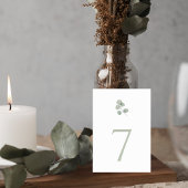 Modern Greenery Reception Table Sign Kaart