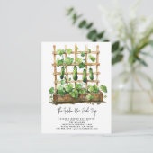 Modern Greenery Waterverf Fresh New Digs Verhuizen Aankondigingskaart (Staand voorkant)