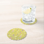 Modern Greenery Waterverf Rustiek Botanische Bloem Kartonnen Onderzetters (Insitu)