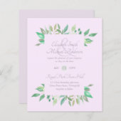 Modern Greenery Wedding-budget (Voorkant / Achterkant)