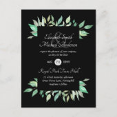 Modern Greenery Wedding-budget Briefkaart (Voorkant)