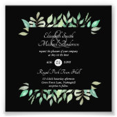 Modern Greenery Wedding-budget Foto Afdruk (Voorkant)