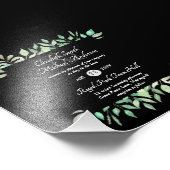 Modern Greenery Wedding-budget Foto Afdruk (Hoek)