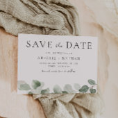 Modern Greenery Wedding Save The Date