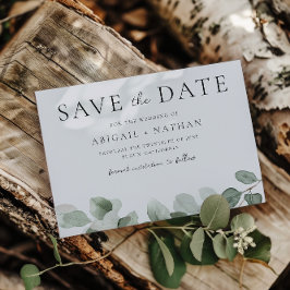Modern Greenery Wedding Save The Date