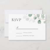 Modern Greenery Wedding voor elke gelegenheid RSVP Kaartje (Voorkant)