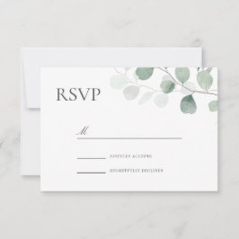 Modern Greenery Wedding voor elke gelegenheid RSVP Kaartje