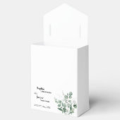 Modern Greenery White Wedding Bedankt Bedankdoosjes (Geopend)