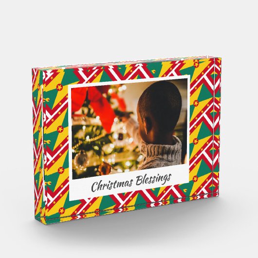 Modern GRENADA CARRIACOU FLAG Kerstmis Fotoblokken (Links)