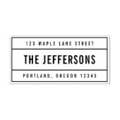 Modern grensverleggend adres oude familienaam reto  zelfinktende stempel (Design)