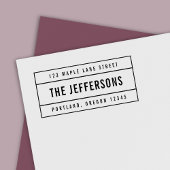 Modern grensverleggend adres oude familienaam reto  zelfinktende stempel