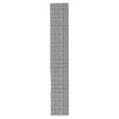 Modern Grey Abstract Table Runner Lange Tafelloper (Voorkant)
