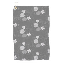 Modern Grey and White Floral Pattern