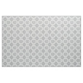 Modern Grey and White Medallion Fabric Stof (Yard (91,4 cm))