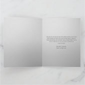  Modern Grey and White Photo Birth Announcement Bedankkaart (Binnen)