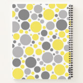 Modern Grey and Yellow Bubbles Gratitude Journal Notitieboek (Achterkant)