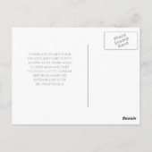 Modern Grey Bedankt Zwanger Vrouw Baby Bump Briefkaart (Achterkant)