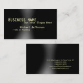 Modern Grey Black Consultant Visitekaartje (Voorkant / Achterkant)