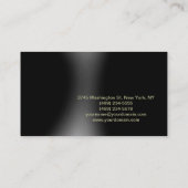 Modern Grey Black Consultant Visitekaartje (Achterkant)