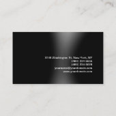 Modern Grey Black Hair Stylist Makeup Artist Visitekaartje (Achterkant)