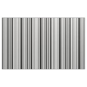 Modern Grey, Black, White Stripes Geometric Fabric Stof (Yard (91,4 cm))