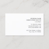 Modern Grey Blue White Geometric Consultant Visitekaartje (Achterkant)