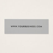 Modern Grey Business Logo Label Kleding Hang Label Mini Visitekaartjes (Achterkant)