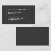 Modern Grey Charming Manager Visitekaartje (Voorkant / Achterkant)