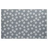 Modern Grey Dandelion Fabric Stof (Fat Quarter)