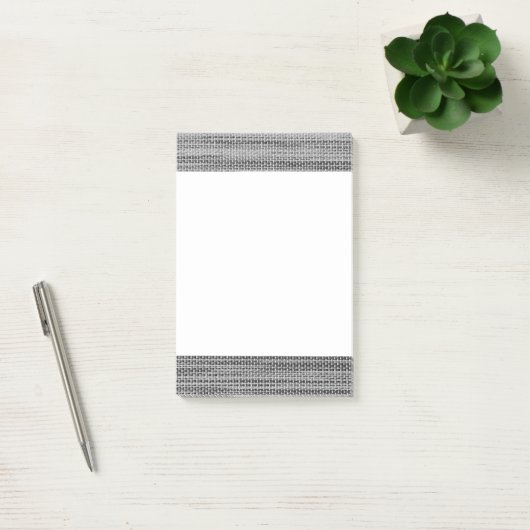 Modern Grey Fabric Post-it® Notes (Kantoor)