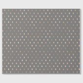 Modern Grey Gold Pattern Cadeaupapier (Vlak)