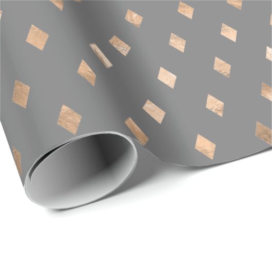 Modern Grey Gold Pattern Cadeaupapier (Rol Hoek)