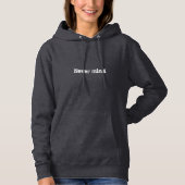Modern Grey laat haar nooit aan Hoodie (Voorkant)
