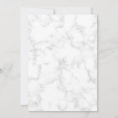 Modern Grey Marble Roos Gold Girl Baby Sprinkle Kaart (Achterkant)