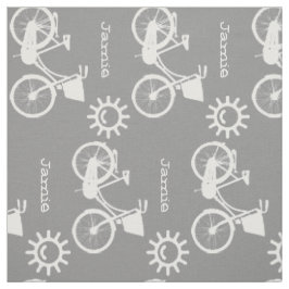 Modern Grey Pattern Sunshine Bicycle - Aangepast Stof