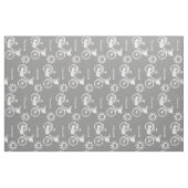 Modern Grey Pattern Sunshine Bicycle - Aangepast Stof (Fat Quarter)