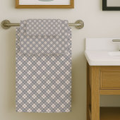 Modern Grey Plaid Towels Chic and Cozy Accent Bad Handdoek