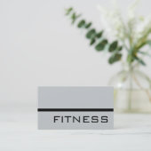Modern Grey Professional Fitness Visitekaartje (Staand voorkant)