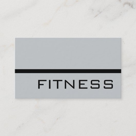 Modern Grey Professional Fitness Visitekaartje (Voorkant)
