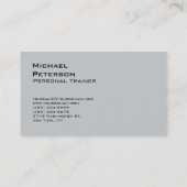 Modern Grey Professional Fitness Visitekaartje (Achterkant)