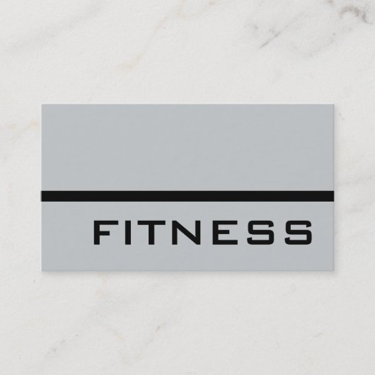 Modern Grey Professional Fitness Visitekaartje (Voorkant)